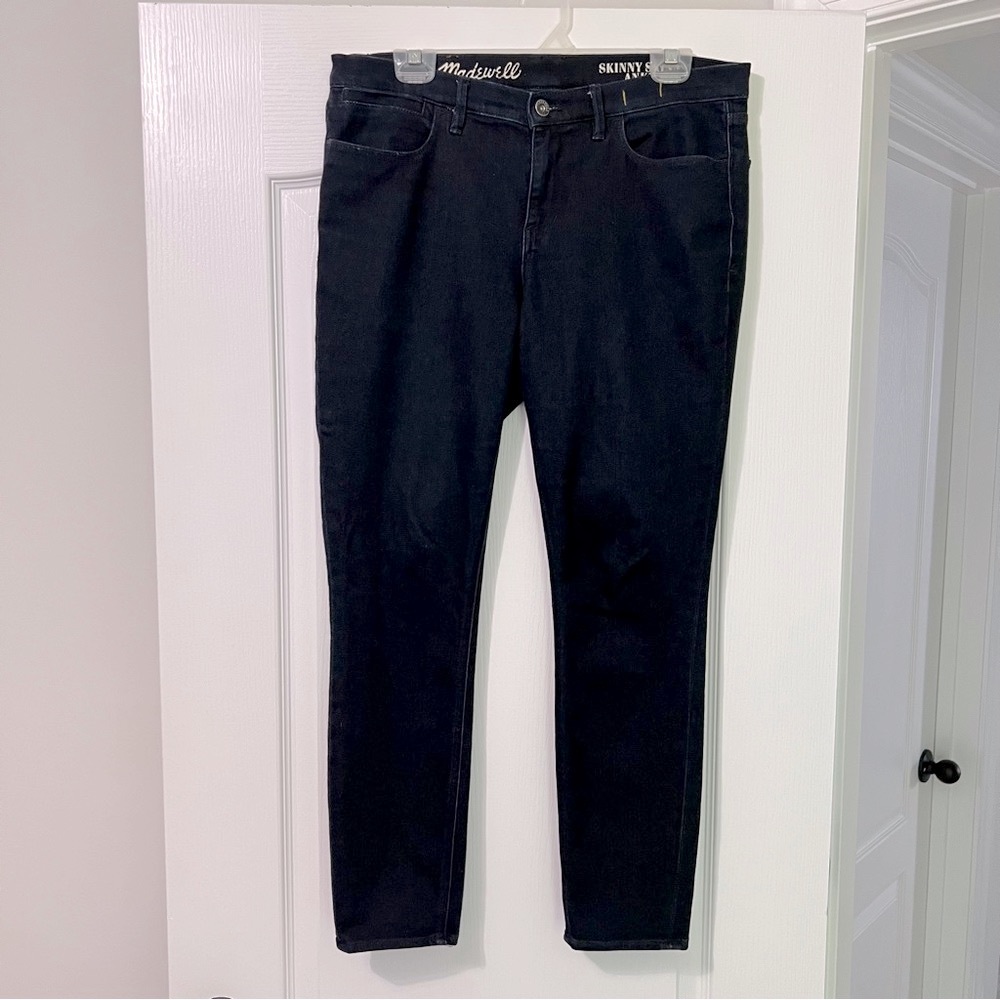 Madewell Dark Wash Skinny Skinny Ankle Cropped Jeans - Picture 2 of 8